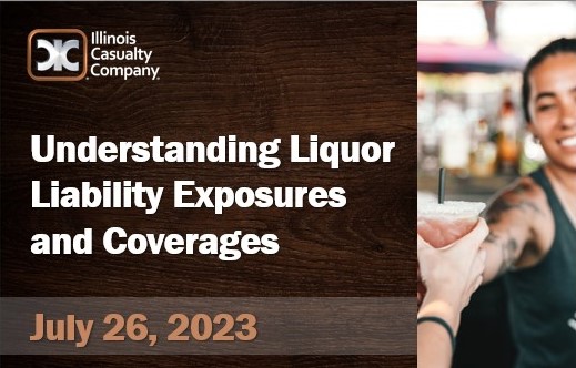 Illinois Casualty Company Liquor Liability Seminar logo, "Understanding Liquor Liability Exposures and Coverages"